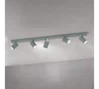 ORION Ceiling spotlight Sean, light green, 5-bulb, aluminium, GU10
