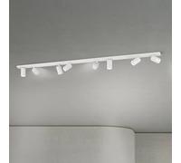 ORION Ceiling spotlight Sean, white, 8-bulb, steel, aluminium, GU10