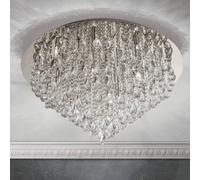 ORION Celeste ceiling lamp with K9 crystals, Ø75cm chrome
