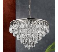 ORION Celeste hanging light, K9 crystals, 9-bulb chrome