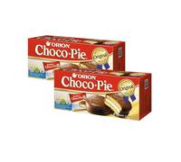 Orion Choco Pie Chocolate Snack - Korean Treat Individually Wrapped (30g*6Packs) 180g (Pack of 2)