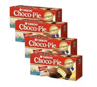 Orion Choco Pie Chocolate Snack - Korean Treat Individually Wrapped (30g*6Packs) 180g (Pack of 4)