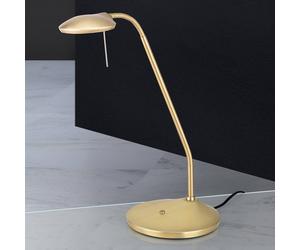 ORION Cobra LED table lamp in matt brass