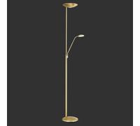 ORION Cobra LED uplighter with brass reading lamp