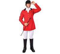 Orion Costumes Mens Fox Hunter Fancy Dress Costume Stag Night, Red, White, Black, Standard