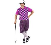 ORION COSTUMES Men's Purple Golfer Fancy Dress Costume