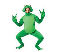 ORION COSTUMES Unisex Green Frog Jumpsuit Fancy Dress Funny Animal Costume