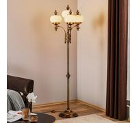 ORION Delia Floor Lamp Four Bulbs Old Brass