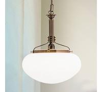 ORION Delia hanging light in antique brass, one-bulb