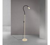 ORION Dotty floor lamp, khaki, height 145 cm, flexible arm, GU10