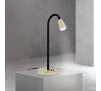 ORION Dotty table lamp, khaki, height 45 cm, base, dimmer, GU10