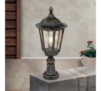 ORION Fabio Outside Pillar Light in Black-Gold