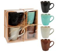orion group Ceramic Mug | 250 ml | Set of 4 | Decorated Mugs in Gift Box | Perfect as a Gift