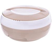 Orion Group Cosmos 3.5L Thermal Container | Warming Bowl with Lid | Rectangular, Beige, Rustic Functional