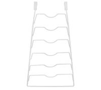 orion group cupboard cabinet, pots, pan lids, storage rack 6 lids, wall mount or kitchen door, cupboard, pan, storage shelf white