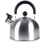 ORION GROUP Kettle, 2.5 L, Modern Automatic, Tea Kettle, Whistling Kettle, For Gas and Induction Hobs (Silver)