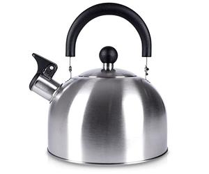 ORION GROUP Kettle, 2.5 L, Modern Automatic, Tea Kettle, Whistling Kettle, For Gas and Induction Hobs (Silver)