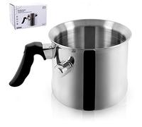 ORION GROUP Milk Pot, Stainless Steel, Without lid, Stainless Steel, Milk Cooking, Pipe 2.5 l, Gas, for Induction cookers