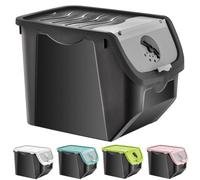 Orion Group Storage Box, Food Storage Container for Fruit, Onion, Potatoes, Garlic with Lid, 12 L