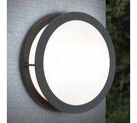 ORION Henry outdoor wall light, Ø 30 cm anthracite
