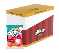 Orion Korean Peelable Jelly Gummy Candy 81g - Fruity Chewy Sweet Snack - 3D Fun Peeling Fruit Gum Candy (Box of 9) (Lychee Flavour)