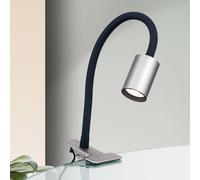 ORION Kurt LED clip-on light, matt nickel