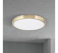 ORION LED ceiling lamp Disc, antique brass colour, Ø 24 cm, CCT