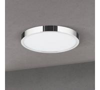ORION LED ceiling lamp Disc, chrome-coloured, Ø 24 cm, CCT, metal