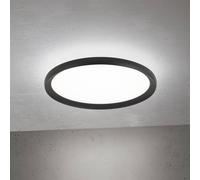 ORION LED ceiling lamp Kant, Ø 40 cm black, CCT metal/plastic