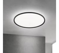 ORION LED ceiling lamp Kant, Ø 80 cm black, CCT metal/plastic