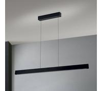 ORION LED hanging light Tara, black, length 120 cm, aluminium/steel