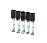 ORION LIGHTSTYLE Set of 5 Candle Sockets Diameter 24 mm for Maria Theresia Chandelier, Adjustable Length 80-100 mm, Suitable for E14 Socket