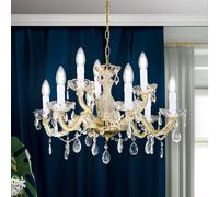 ORION Marie Claire crystal glass chandelier with 9-bulb