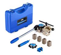 Orion Motor Tech Brake Line Flaring Tool Kit, 45 & 37 Degree Flaring Tool Set, Single Bubble Double Flare Tool Kit for Brake Lines, Professional Brake Flare Too Kit for 3/16" 1/4" 5/16" 3/8" Tubes