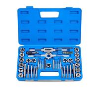 Orion Motor Tech Tap and Die Set Metric | M3, M4, M5, M6, M7, M8, M10, M12 Tap Set and Die Set | Thread Repair Kits for Threading and Rethreading Internal and External Threads