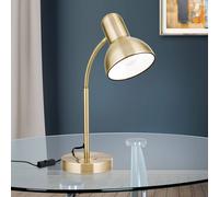 ORION Nemo desk lamp, flexible, antique brass