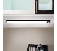 ORION Norman LED under-cabinet light, black, rechargeable battery, sensor, USB