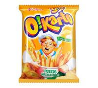 Orion O!Karto Potato Chips Cream & Cheese Flavour Korean Party Crispy Crunchy Snacks 50g (Pack of 2)
