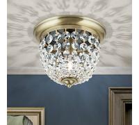 ORION Plafond ceiling light, patina/transparent, Ø 26 cm