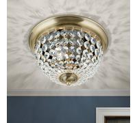 ORION Plafond ceiling light, patina/transparent, Ø 35 cm