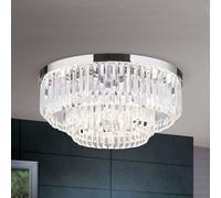 ORION Prism LED ceiling light, chrome, Ø 55 cm