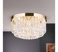 ORION Prism LED ceiling light, gold, Ø 35 cm