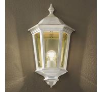 ORION Puchberg outdoor wall lamp, direct, white and gold