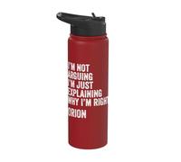 Orion Quote Funny Birthday Custom Name Idea Engineer Stainless Steel Insulated Water Bottle