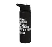 Orion Quote Funny Birthday Custom Name Idea Engineer Stainless Steel Insulated Water Bottle