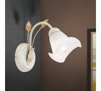 ORION Sisi wall light, Florentine style, ivory gold