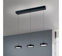 ORION Teide LED pendant light, black, metal, height-adjustable