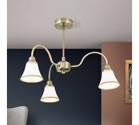 ORION Tilda Ceiling Light Three Bulbs Old Brass Look