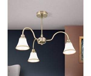ORION Tilda Ceiling Light Three Bulbs Old Brass Look