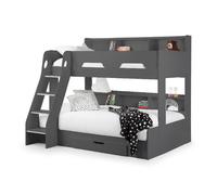 Orion White Wooden Storage Triple Sleeper Bunk Bed Frame